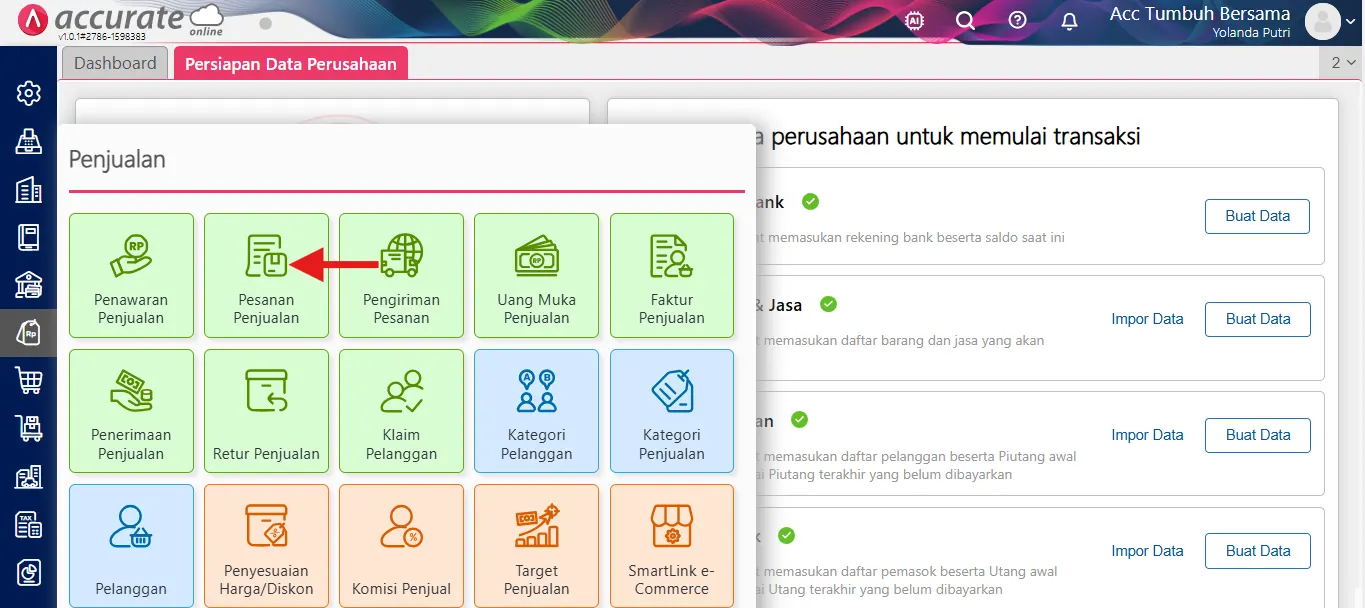 Cara membuat transaksi konsinyasi